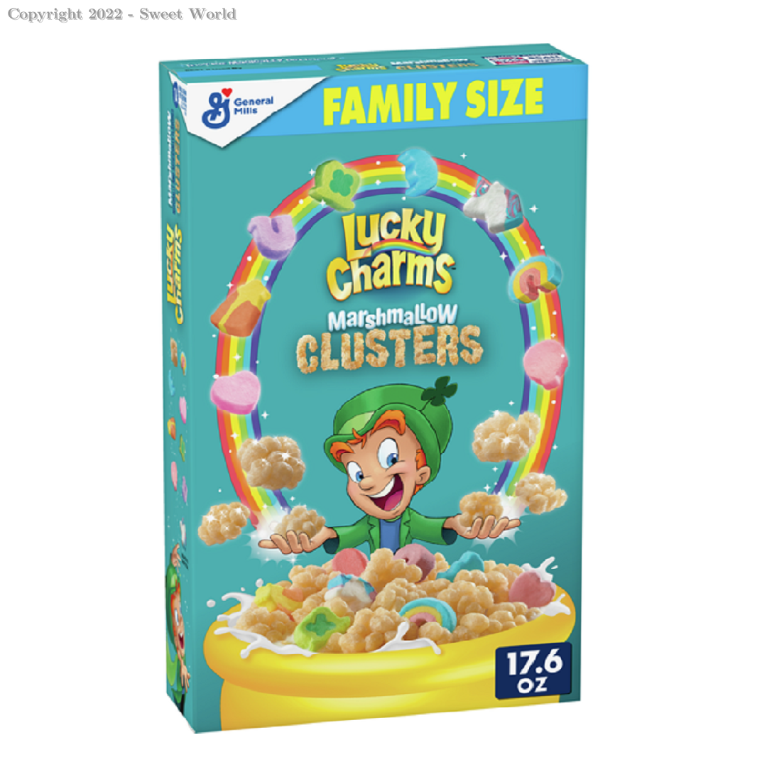 016000179356 - Cereal Lucky Charms Marshmallow Clusters Breakfast